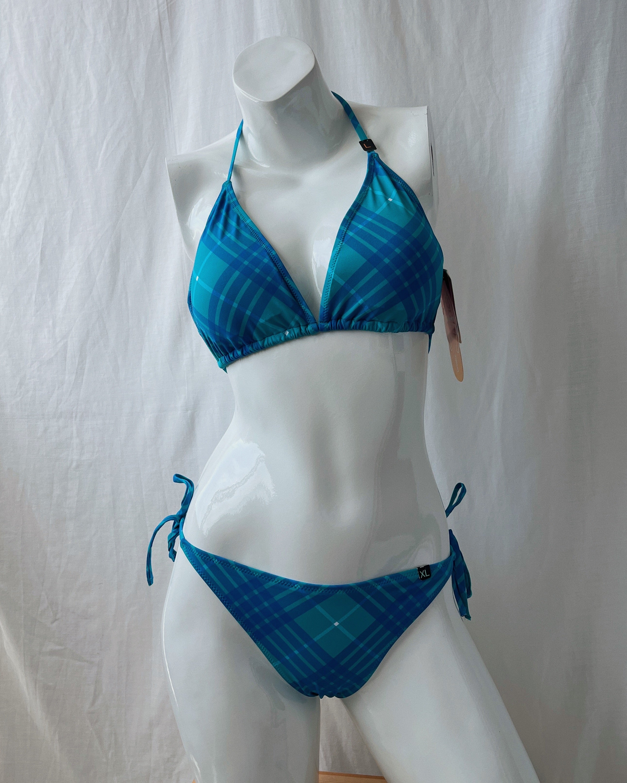 Plaid blue bikini (XS-XL)