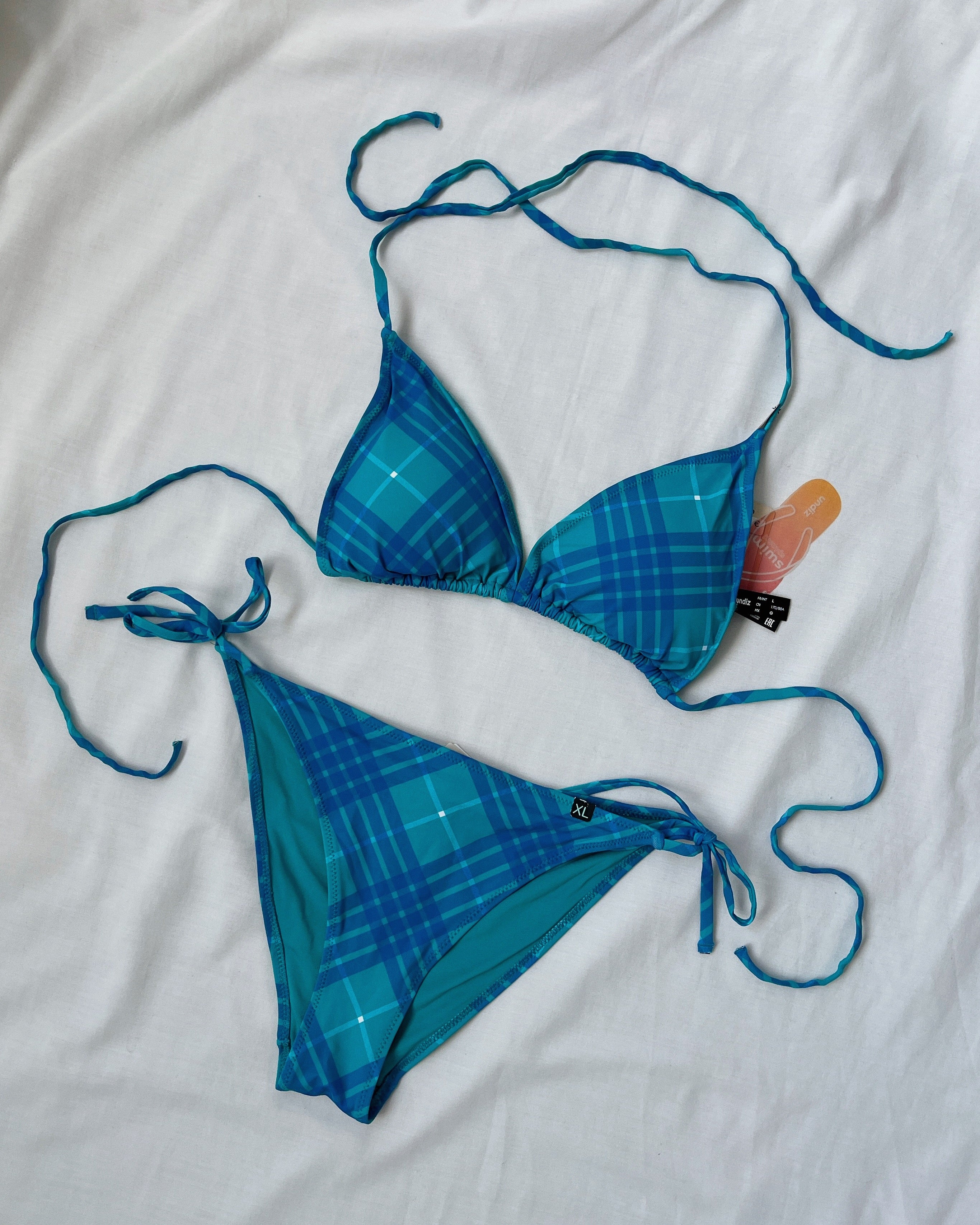 Plaid blue bikini (XS-XL)