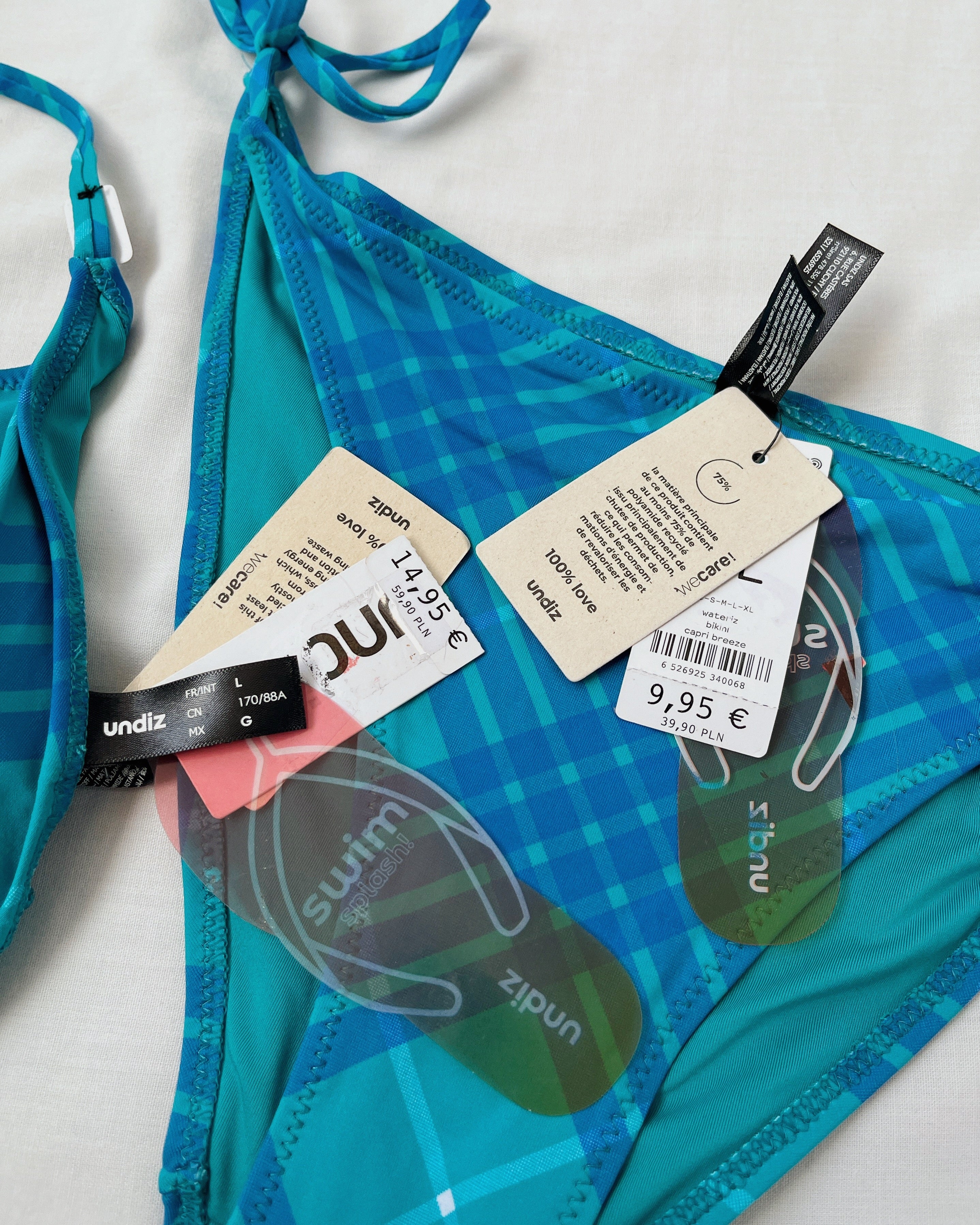 Plaid blue bikini (XS-XL)