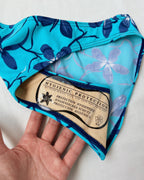 Deadstock blue floral bikini (XS-M)