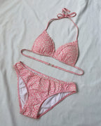 Deadstock pink leopard bikini (XS-M)