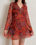 Vintage mesh tunic (L)