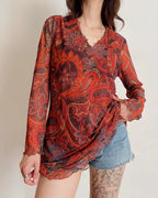Vintage mesh tunic (L)