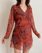 Vintage mesh tunic (L)