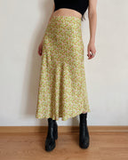 Satin finish maxi skirt (XS)