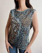 Paisley velvet top (XL/2XL)
