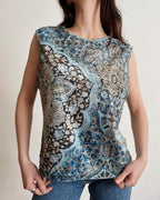 Paisley velvet top (XL/2XL)