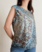 Paisley velvet top (XL/2XL)
