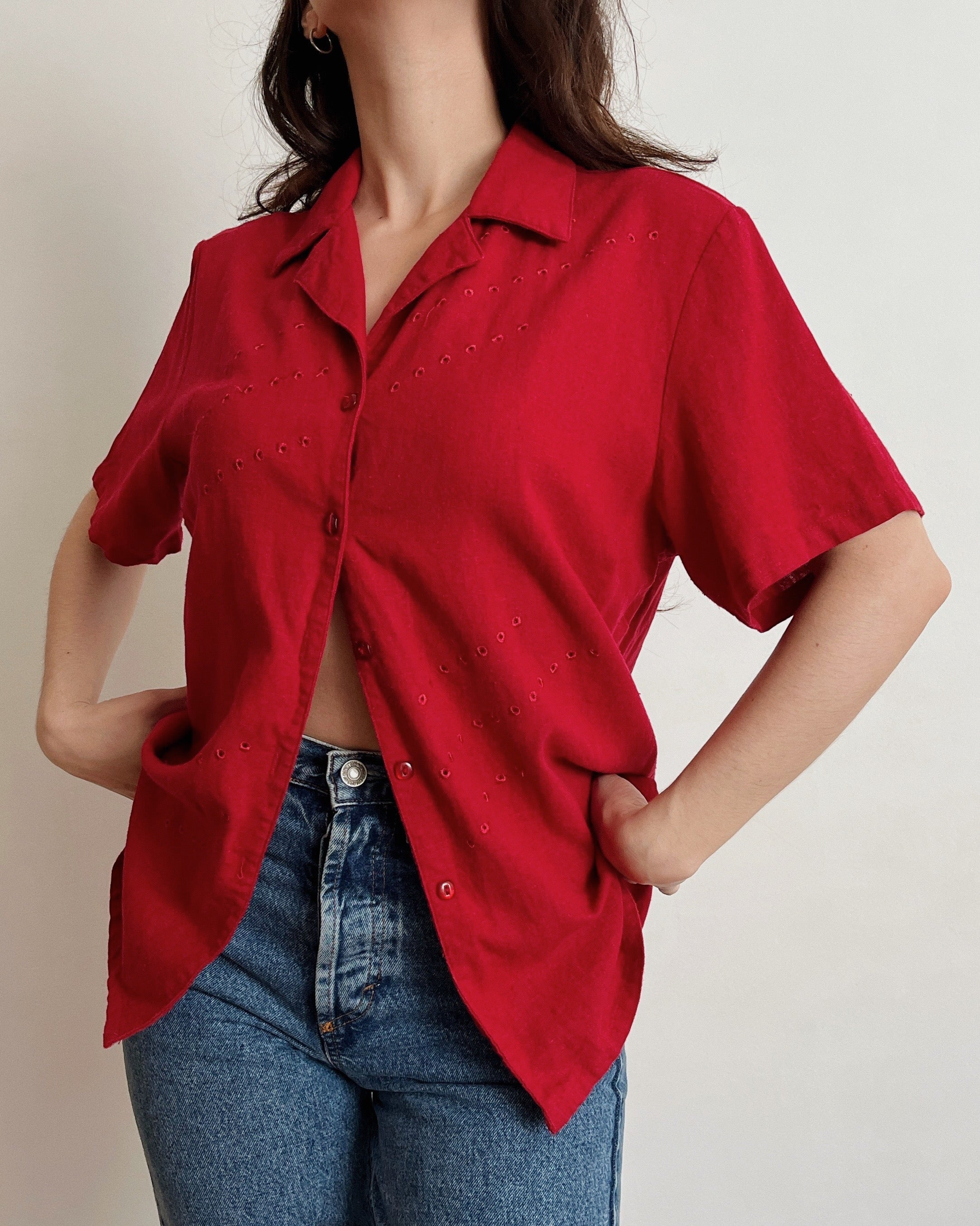 Vintage red shirt (M)