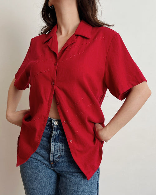 Vintage red shirt (M)