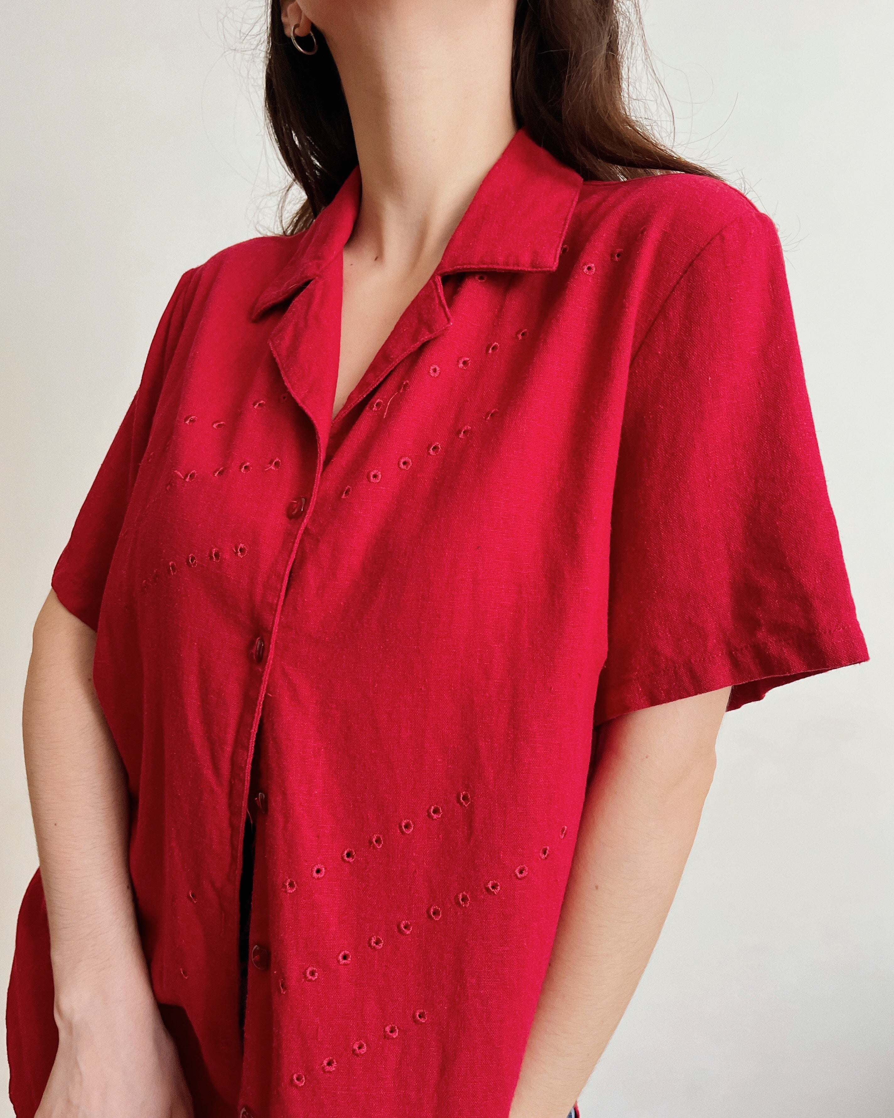 Vintage red shirt (M)