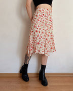 Vintage midi floral skirt (3XL/4XL)
