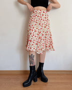 Vintage midi floral skirt (3XL/4XL)