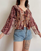 100% silk top (XS/S)