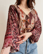 100% silk top (XS/S)