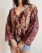 100% silk top (XS/S)