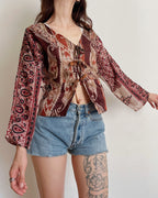 100% silk top (XS/S)