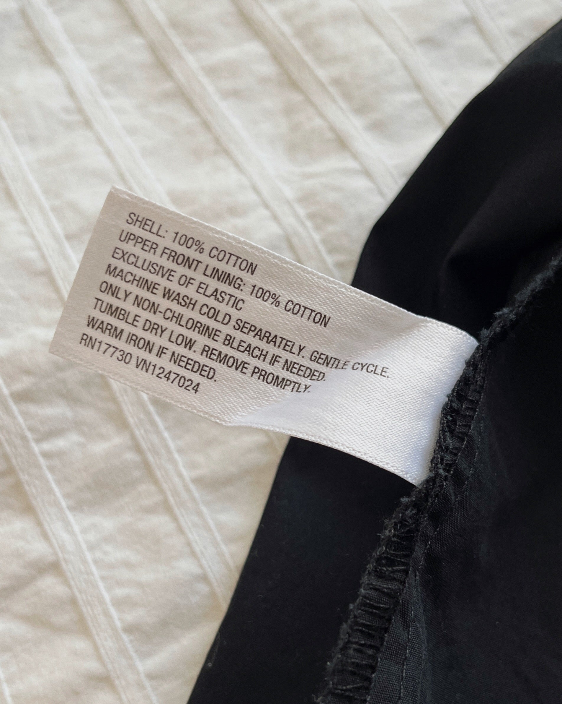 Basque waist black dress (2XS/XS)