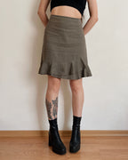 100% linen vintage skirt (XS)