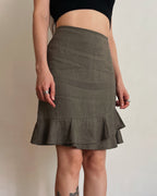 100% linen vintage skirt (XS)
