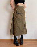 Vintage asymmetric maxi skirt (XS/S)