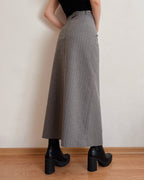 Vintage pinstripe maxi skirt (M)