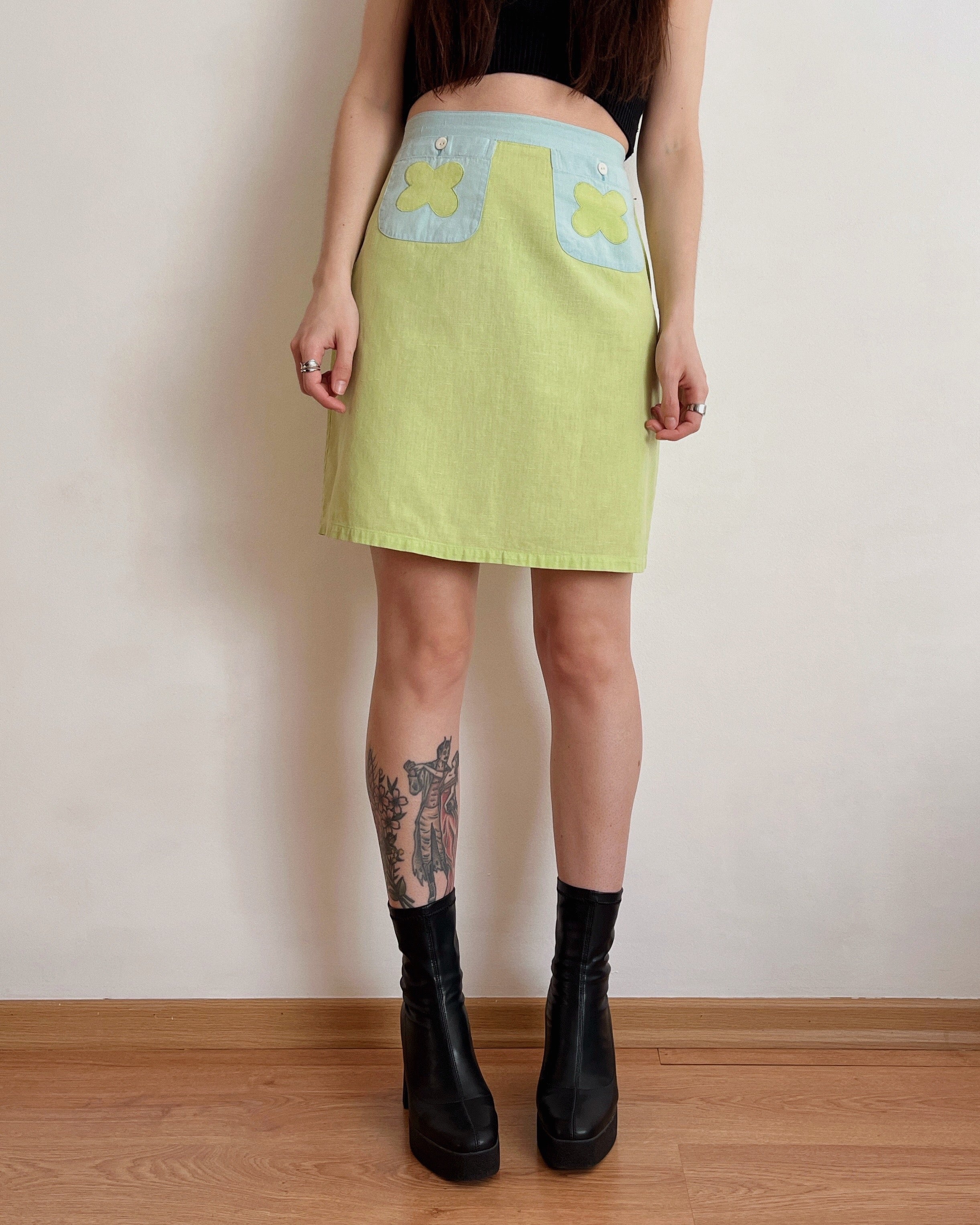 Vintage pastel skirt (S)