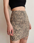Animal print mini skirt (XS)