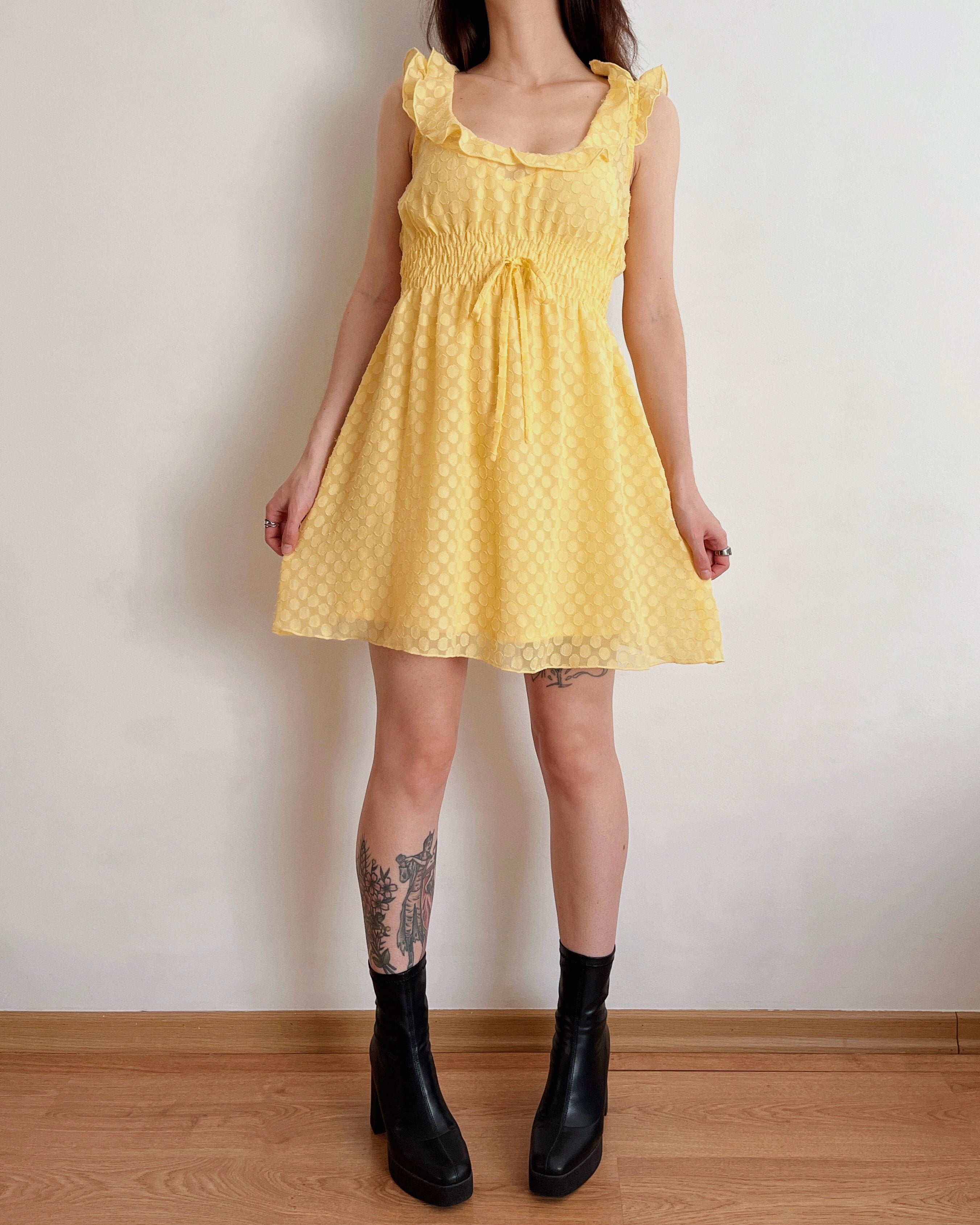 Butter yellow dress (S)