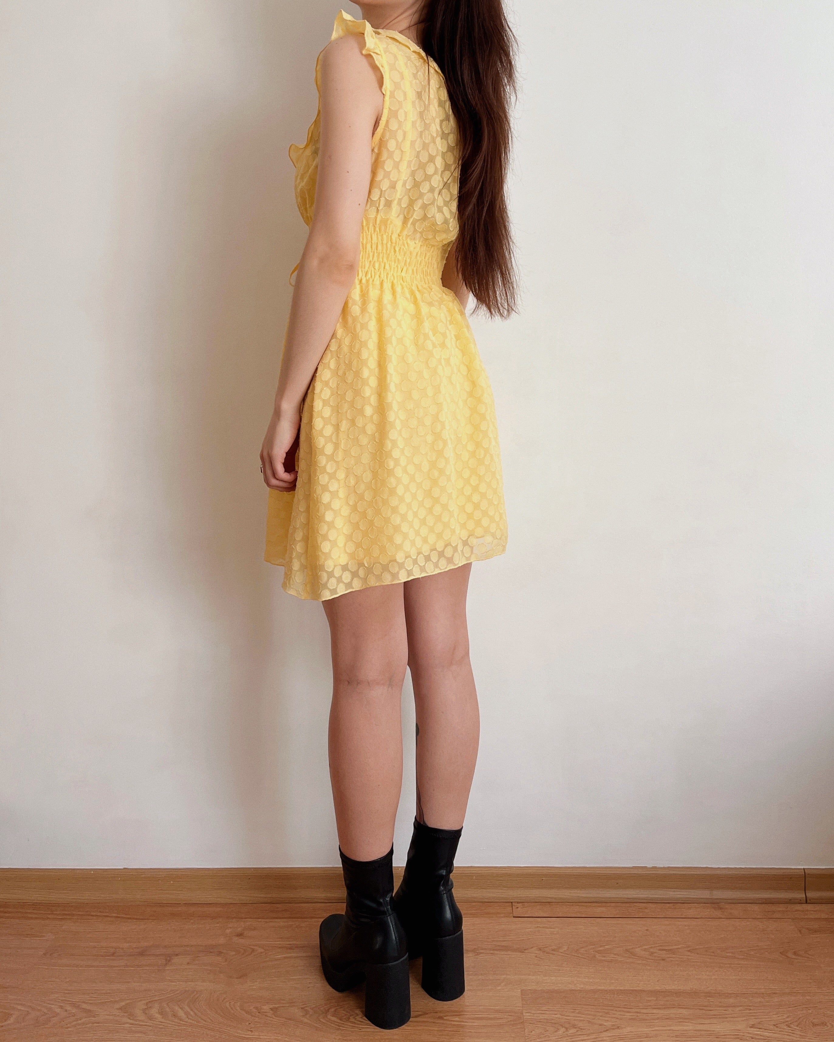Butter yellow dress (S)