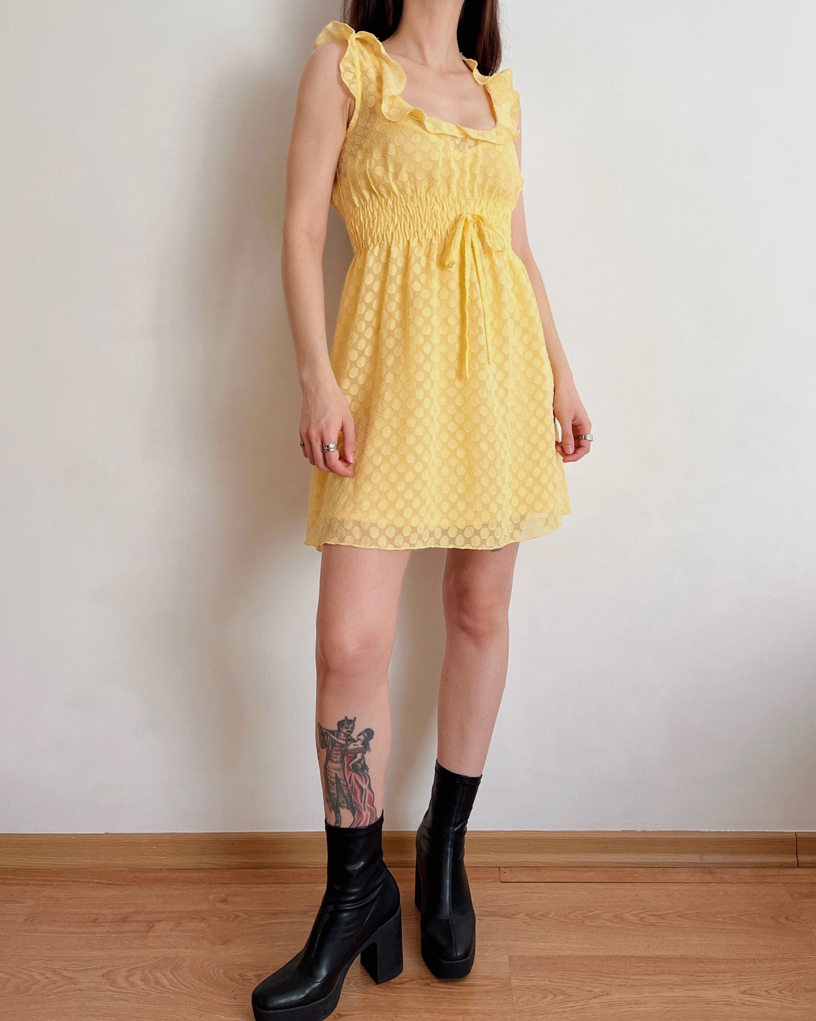 Butter yellow dress (S)