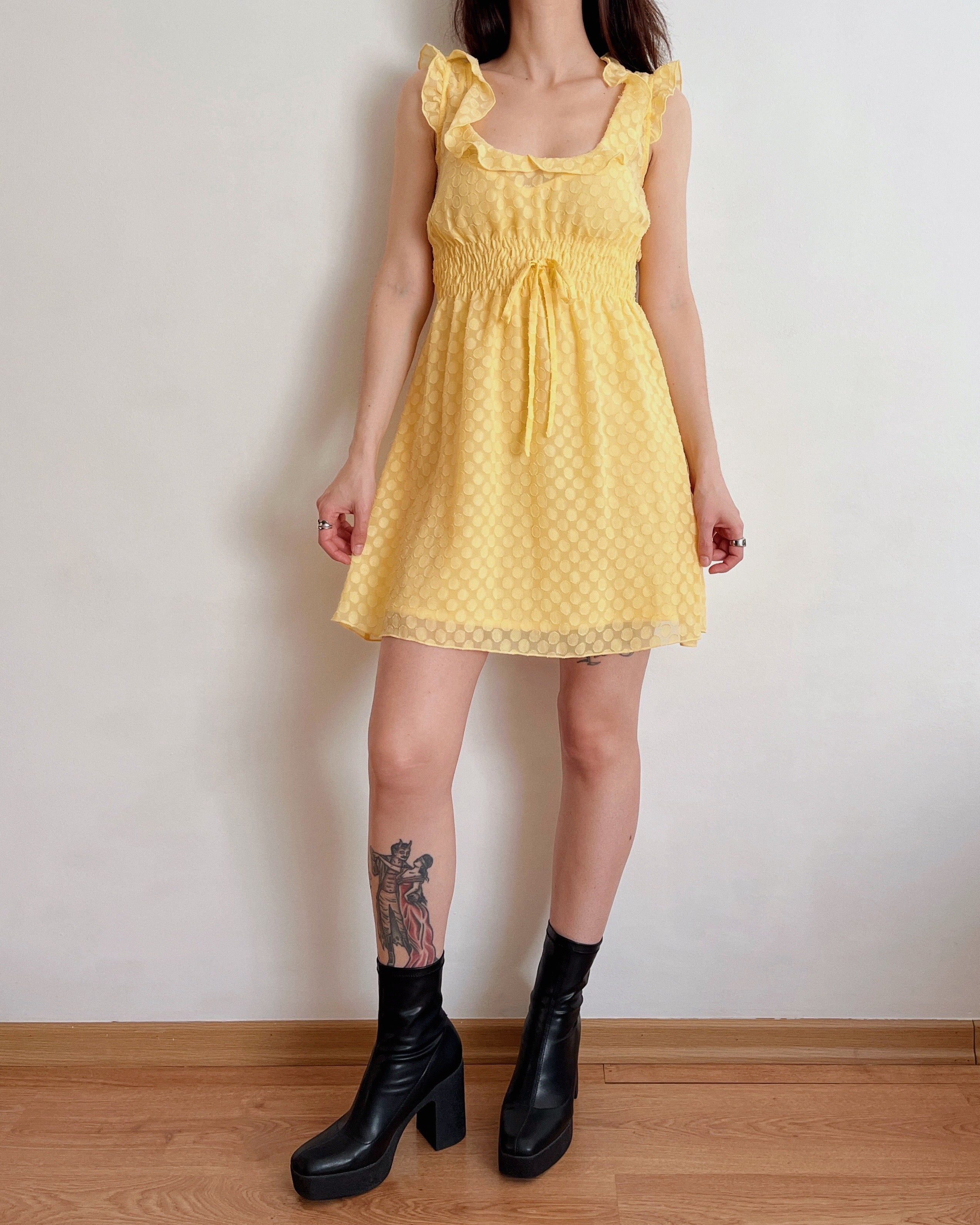 Butter yellow dress (S)