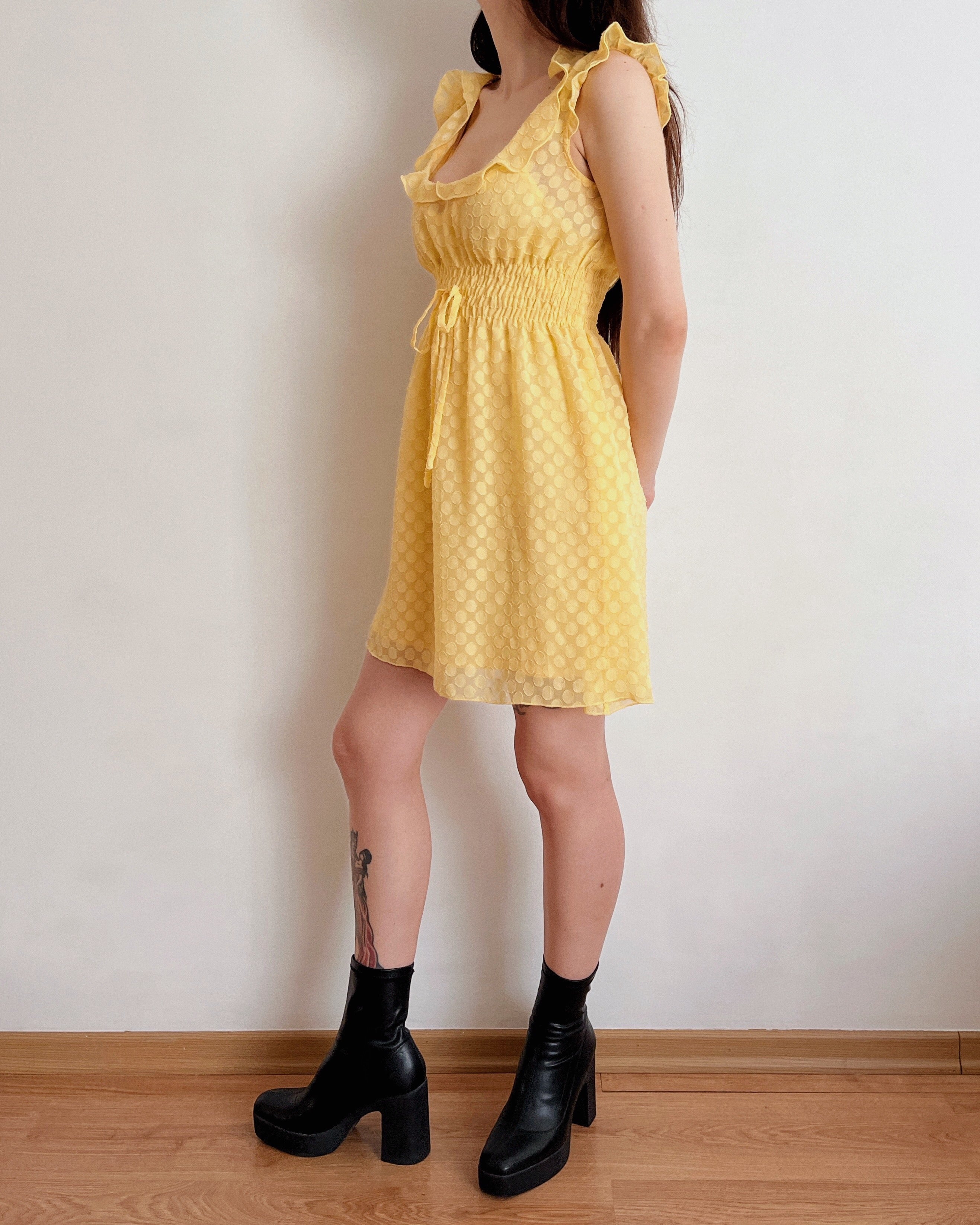 Butter yellow dress (S)