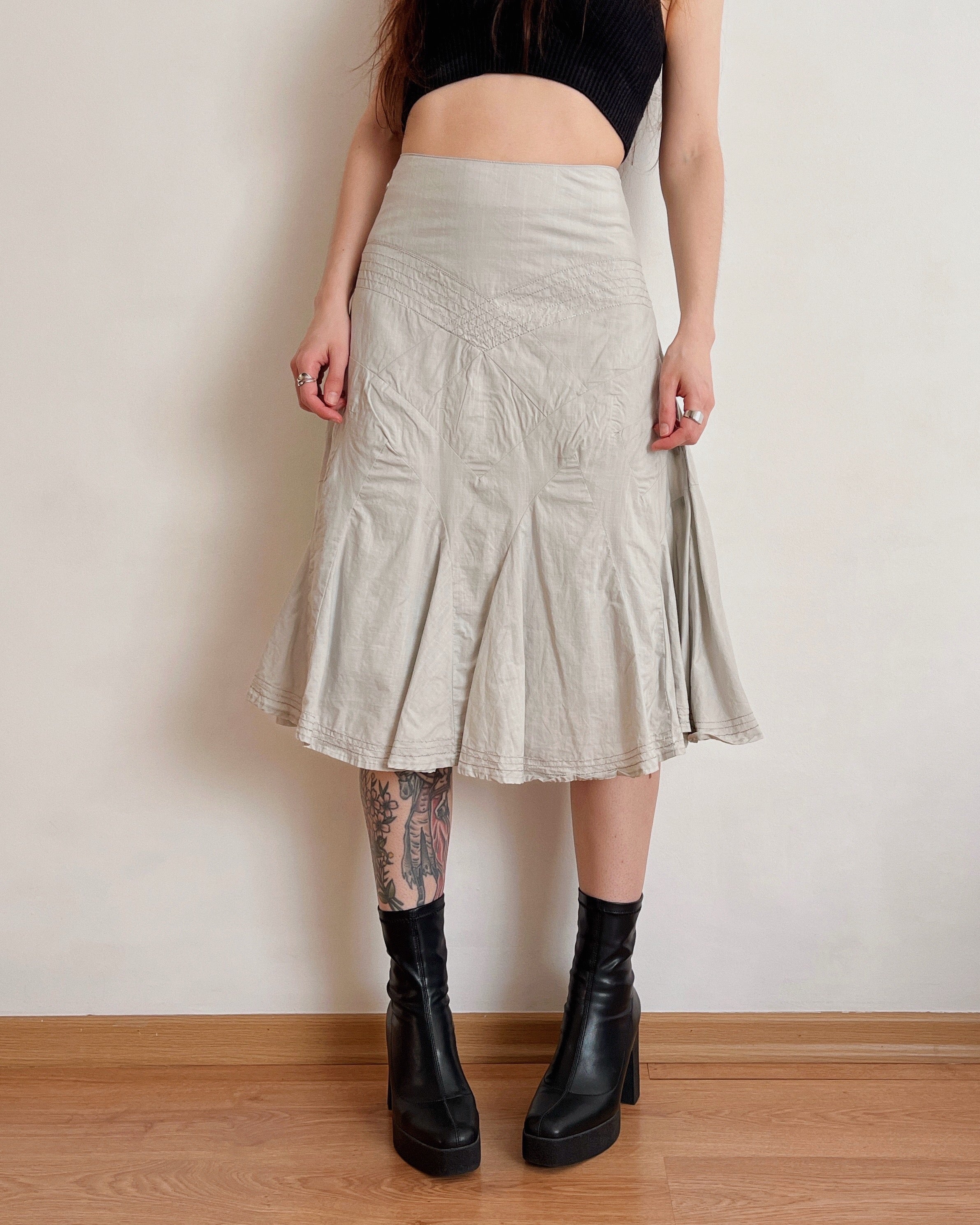 100% cotton midi skirt (XS/S)