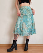 Vintage paisley midi skirt (S/M)