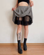 Gingham midi skirt (XS/S)