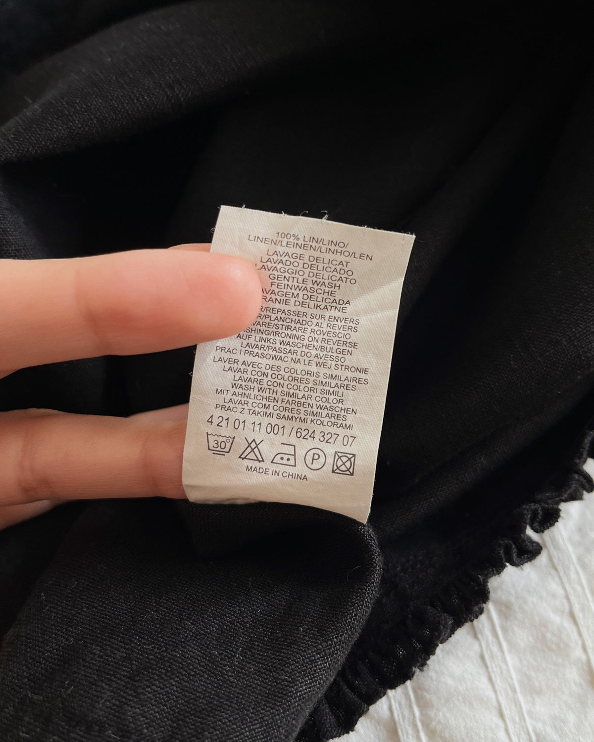100% linen maxi skirt (XS/S)