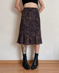Vintage paisley midi skirt (L)