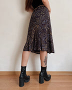 Vintage paisley midi skirt (L)