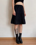 100% cotton tiered Benetton skirt (XS)