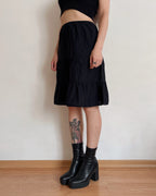 100% cotton tiered Benetton skirt (XS)