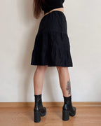 100% cotton tiered Benetton skirt (XS)