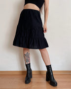 100% cotton tiered Benetton skirt (XS)