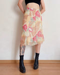 Vintage floral midi skirt (M/L)
