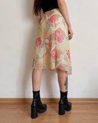 Vintage floral midi skirt (M/L)