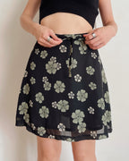 Floral mini skirt (XS)