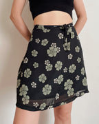 Floral mini skirt (XS)