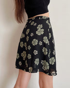Floral mini skirt (XS)