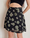 Floral mini skirt (XS)