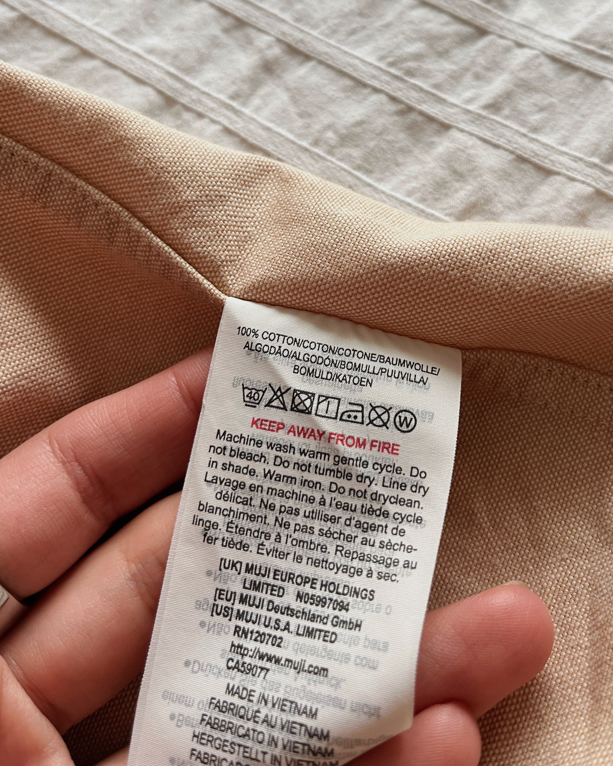 100% cotton Muji shirt (S/M)